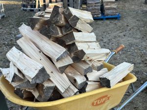 firewood wheelbarrow delivery